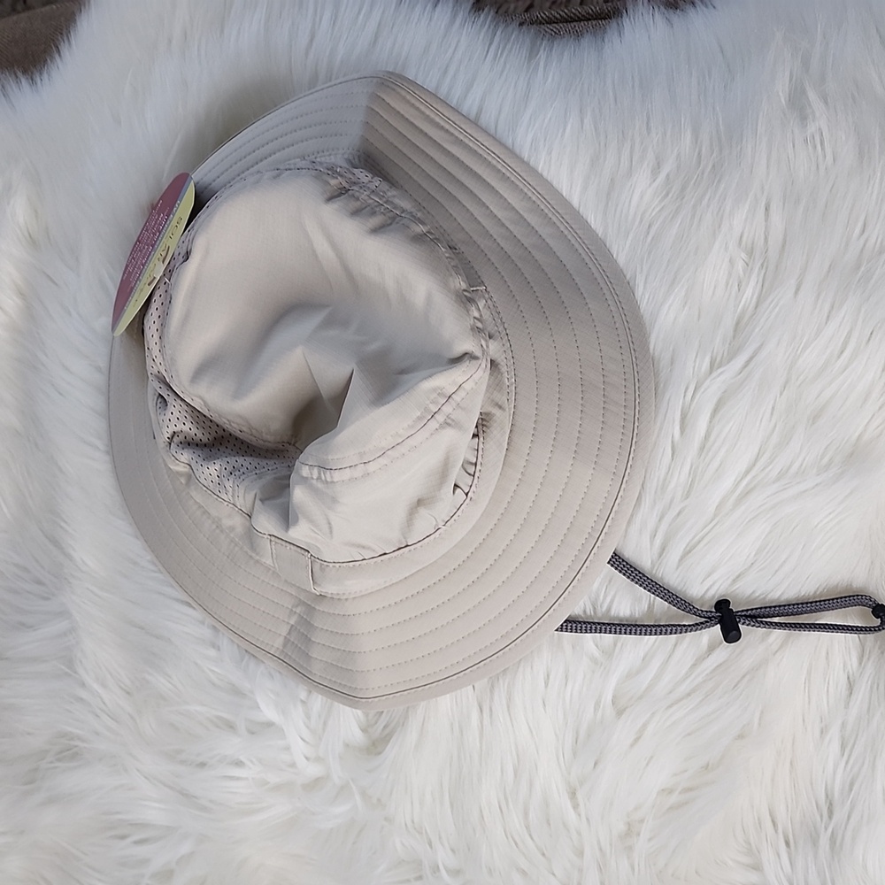 NWT SOLAR ESCAPE BEIGE UNISEX UPF 50 HAT VENTED BUCKET PACKABLE